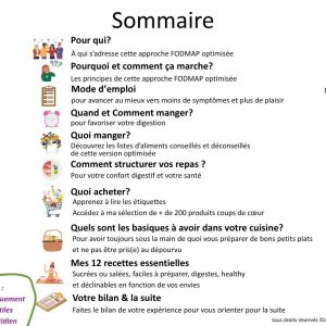 Régime FODMAP Optimisé santé, facilité & plaisir